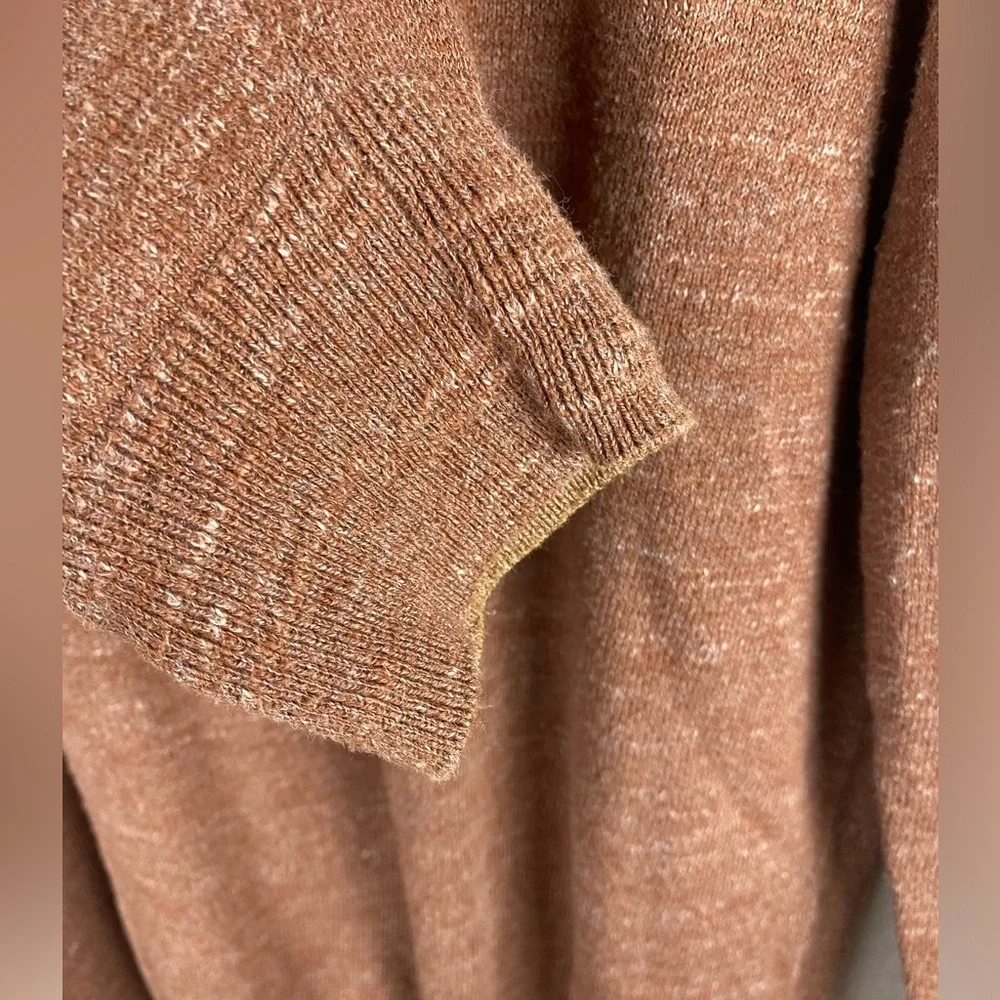 Lucky Brand Men’s vintage 90s brown V-Neck long sleeve knit sweater M
